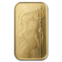1 oz Gold The Royal Mint Britannia Bar w/ Assay Card