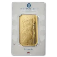 1 oz Gold The Royal Mint Britannia Bar w/ Assay Card