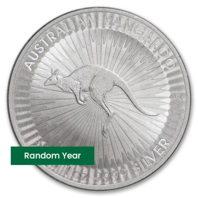 1 oz Australian Silver Kangaroo Coin BU - Random Year