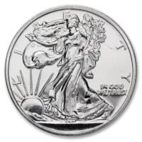 1 oz Silver Walking Liberty Round