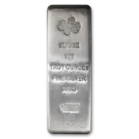 100 oz Silver PAMP Suisse Bar