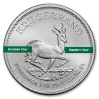 1 oz South African Silver Krugerrand Coin BU - Random Year