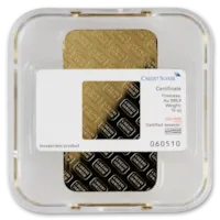 10 oz Gold Credit Suisse Bar w/ Assay Card