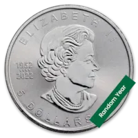 500-Coin 1 oz Silver Maple Leaf BU Monster Box - Random Year