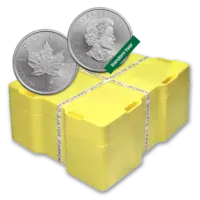 500-Coin 1 oz Silver Maple Leaf BU Monster Box - Random Year