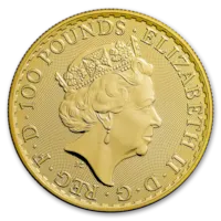 2023 1 oz Gold British Britannia Coin BU - Queen Elizabeth II
