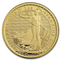 2023 1 oz Gold British Britannia Coin BU - Queen Elizabeth II