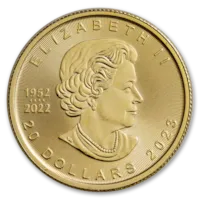 2023 1/2 oz Canadian Gold Maple Leaf Coin BU
