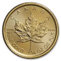 2023 1/4 oz Canadian Gold Maple Leaf Coin BU