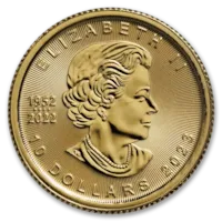 2023 1/4 oz Canadian Gold Maple Leaf Coin BU