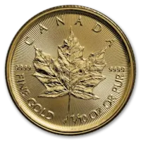 2023 1/10 oz Canadian Gold Maple Leaf Coin BU