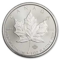 2023 1 oz Canadian Platinum Maple Leaf Coin BU