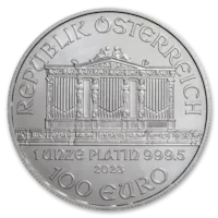 2023 1 oz Austrian Platinum Philharmonic Coin BU