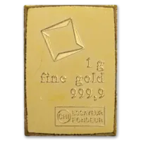 1 gram Gold Bar - Random Design