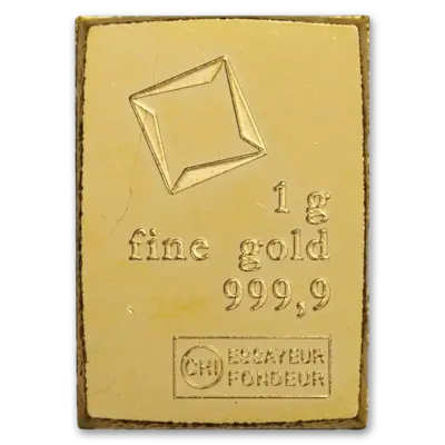 1 gram Gold Bar - Random Design