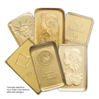 1 gram Gold Bar - Random Design
