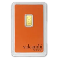 1 gram Gold Valcambi Bar w/ Assay