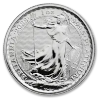 2023 1 oz Platinum British Britannia Coin BU - King Charles III