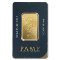 1 oz Gold Bar - PAMP Suisse w/ Assay Card