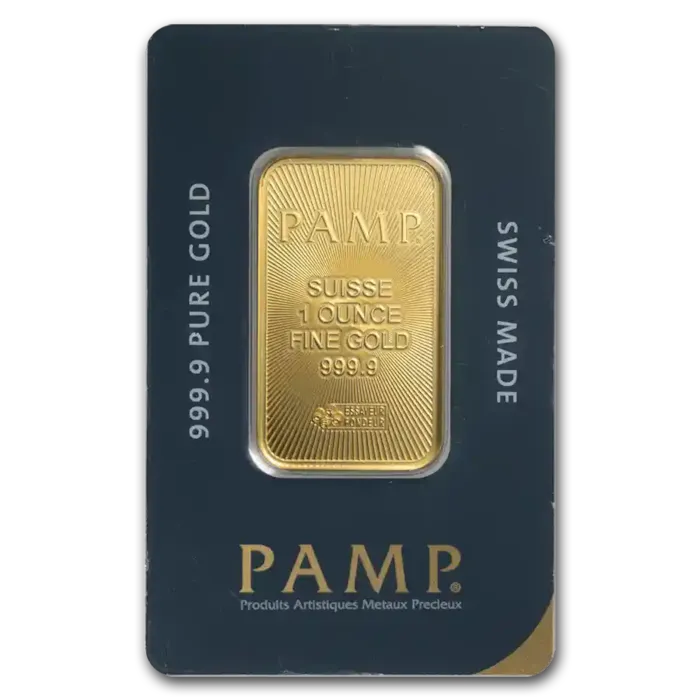 Buy oz Gold Bar PAMP Suisse w/ Assay Card