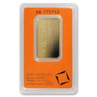 1 oz Gold Bar - Random Design w/ Assay Card (New Customer Offer)