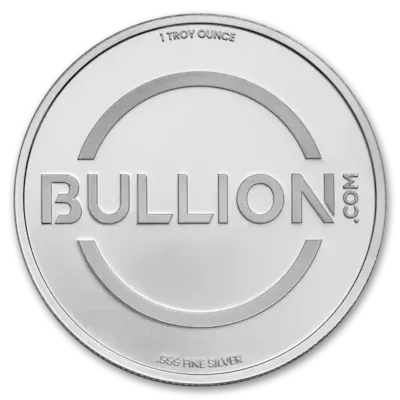 1 oz Silver Bullion.com Bull Logo Round