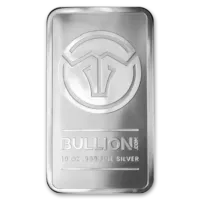 10 oz Silver Bull Logo Bar - Struck