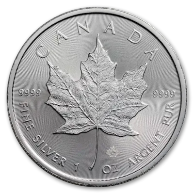2024 1 oz Canadian Silver Maple Leaf Coin BU