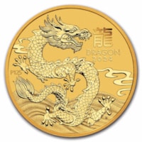2024 1 oz Australian Gold Lunar Dragon Coin BU