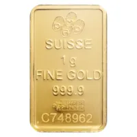 1 gram Gold PAMP Lady Fortuna VERISCAN™ Bar w/ Assay