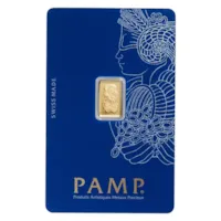 1 gram Gold PAMP Lady Fortuna VERISCAN™ Bar w/ Assay