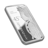 1 oz Silver PAMP Suisse Bar Fortuna 45th Anniversary w/ Assay