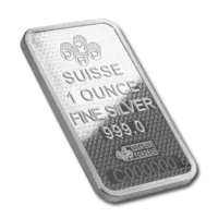 1 oz Silver PAMP Suisse Bar Fortuna 45th Anniversary w/ Assay