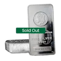 Lot of 2 - 10 oz Silver Bars Random (20 oz Total) - New Customer
