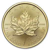 2025 1 oz Canadian Gold Maple Leaf Coin BU