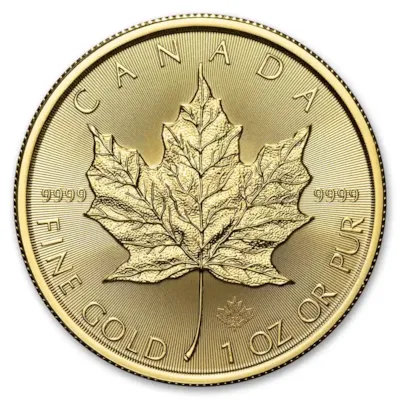 2025 1 oz Canadian Gold Maple Leaf Coin BU