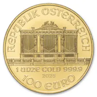 2025 1 oz Austrian Gold Philharmonic Coin BU