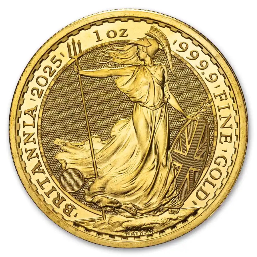 2025 1 oz Gold British Britannia Coin BU - King Charles III