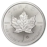 2025 1 oz Canadian Silver Maple Leaf Coin BU
