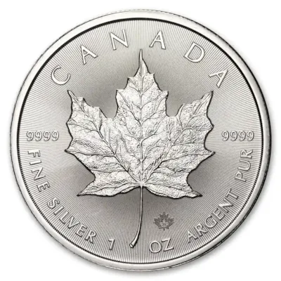 2025 1 oz Canadian Silver Maple Leaf Coin BU
