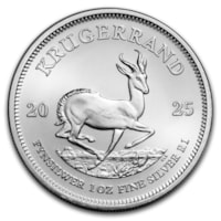 2025 1 oz South African Silver Krugerrand Coin BU