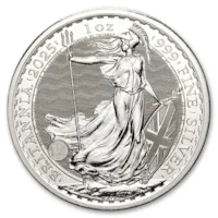 2025 1 oz Silver British Britannia Coin BU - King Charles III