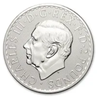 2025 1 oz Silver British Britannia Coin BU - King Charles III