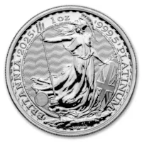2025 1 oz Platinum British Britannia Coin BU