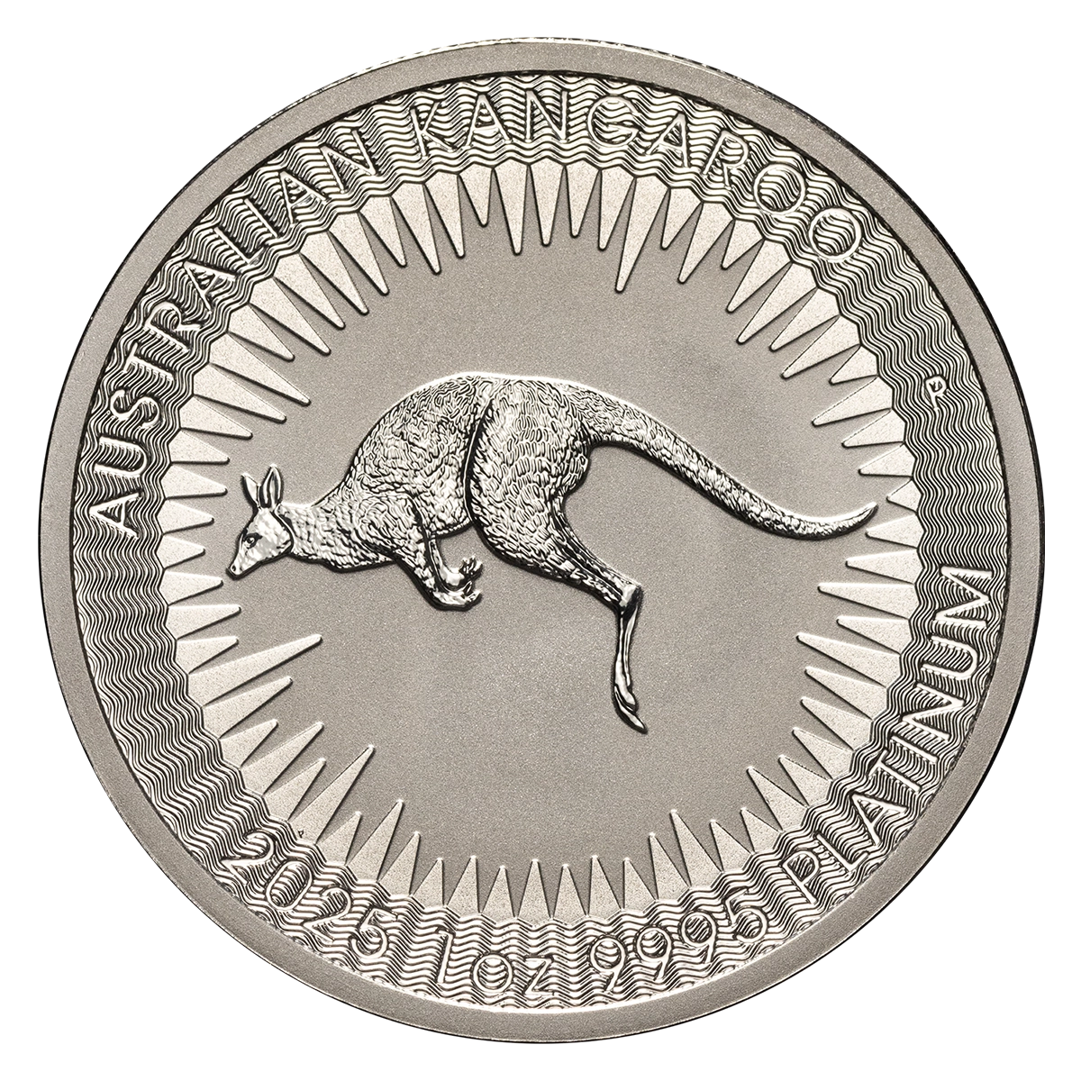 2025 1 oz Australian Platinum Kangaroo Coin BU | Bullion.com