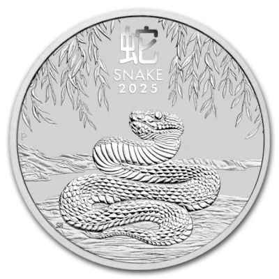 2025 1 oz Australian Silver Lunar Snake Coin BU