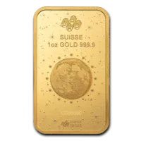 1 oz Gold Bar - PAMP Suisse Lunar White Snake Assay Card