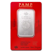 1 oz Silver Bar - PAMP Suisse Lunar White Snake in Assay