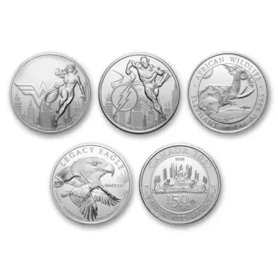Buy 1 oz Silver Coins | One Ounce Silver Coins | Bullion.com
