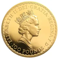 1 oz Gold British Britannia Coin BU - Random Year